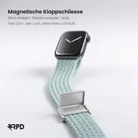 RPD Magnos Cinturino Magnetico Nylon per Apple Watch 44/45/46/49mm - Menta Chiaro – Bild 3