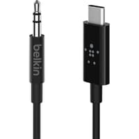 Belkin - 3.5mm Audio to USB-C Cable, 90cm, Audio cable for music, Black – Bild 2
