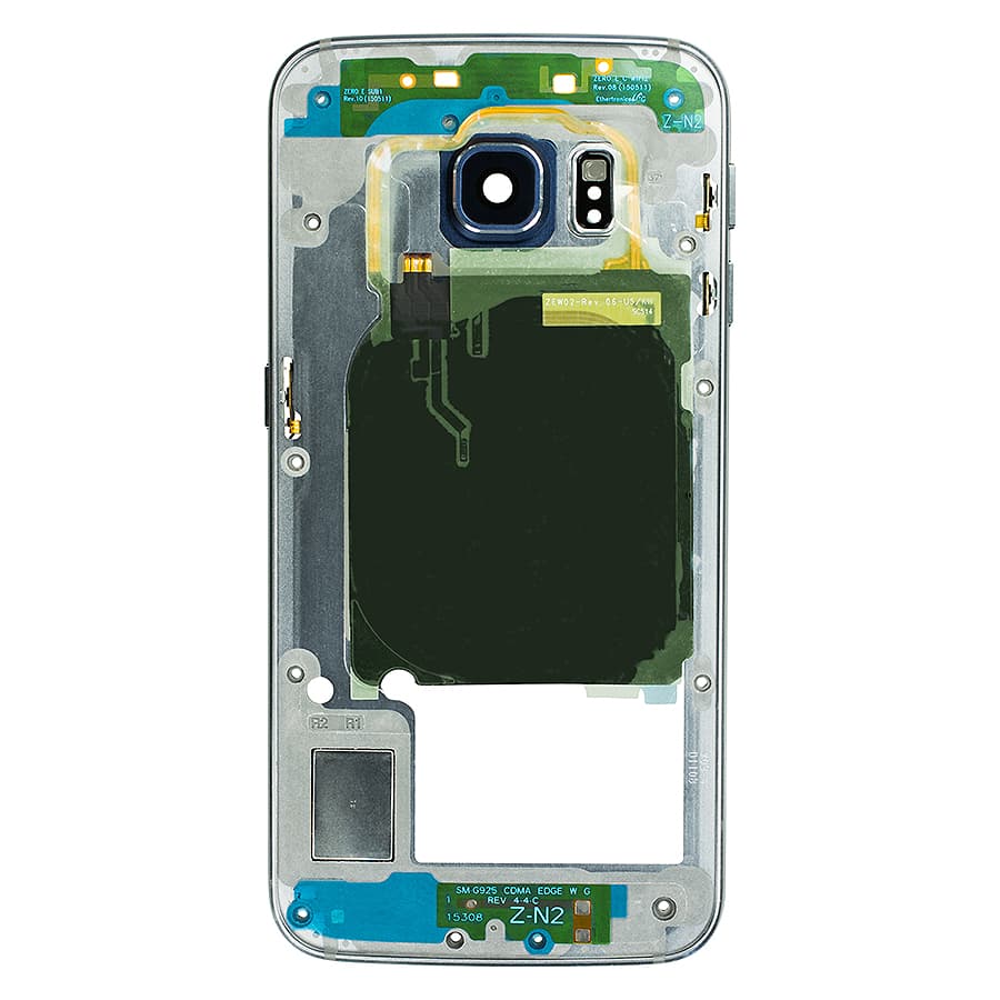 Samsung Galaxy S6 edge – châssis intermédiaire bleu, neuf, d'origine – 2