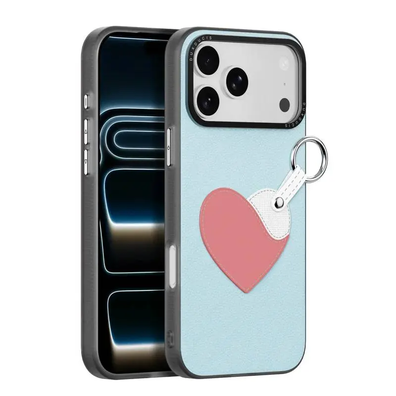iPhone 17 Pro - Dux Ducis Luvy Series, Love Edition, bleu ciel