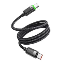 McDodo - USB-C to USB-C Magnetic Self-Winding Cable, 60W, 1.2m, Schwarz – Bild 1