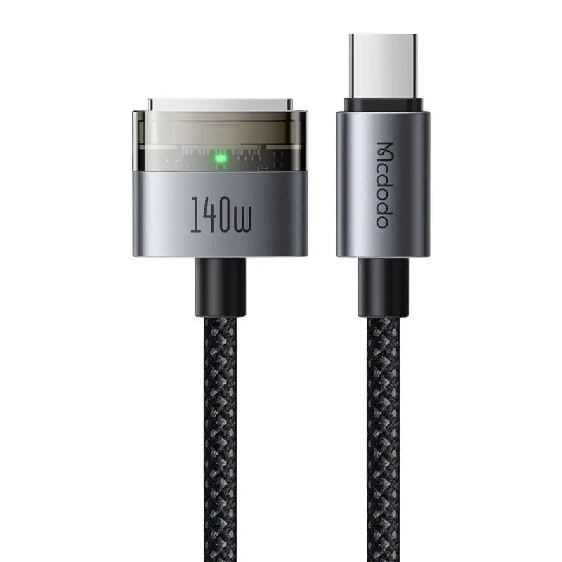 McDodo - Cab Luma, 140W USB-C MagSafe 3 Kabel, 2m Schwarz