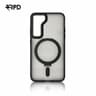 Samsung Galaxy S23 - MagSafe stand case with ring, black, robust plastic back case