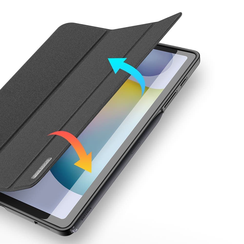 Samsung Galaxy Tab S6 Lite - Dux Ducis Domo Series, Étui à clapet relevable, Noir – 3