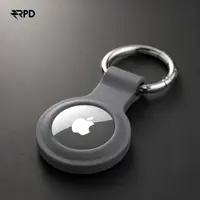 AirTag Protective Case - RPD Soft Silicone Cover with Key Ring (Advanced Ash), Gray – Bild 4