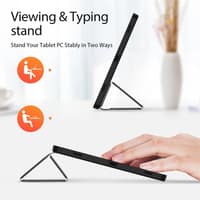 Samsung Galaxy Tab S10FE Plus - Serie Dux Ducis Domo, custodia flip stand-up, nero – Bild 4