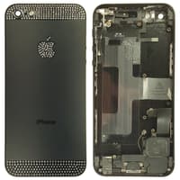 Apple iPhone 5 Backcover schwarz/silber mit Logo, glitzersteine neu, original – Bild 1
