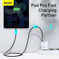 Baseus - Compact - Fast charger 2U+C, 30W EU, White (CCXJ-E02) – Bild 5