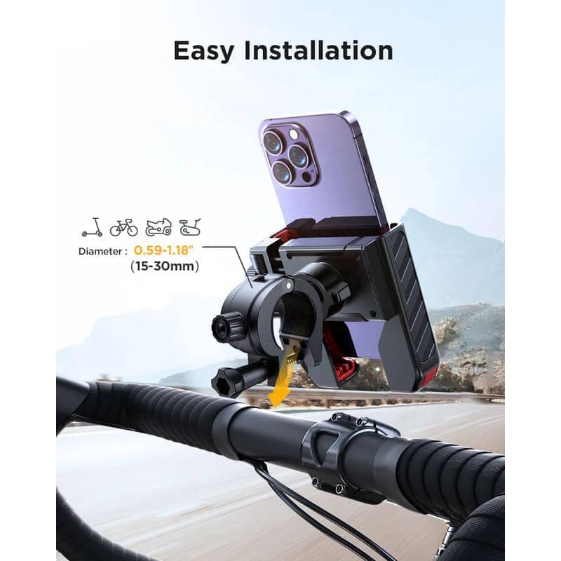 JoyRoom Bike Phone Mount JR-ZS266 4.7 - 7 inch, black – 4