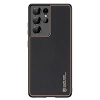 Samsung Galaxy S21 Ultra - DUX DUCIS Yolo Case, Kunstleder/TPU, Schwarz, Gold – Bild 1