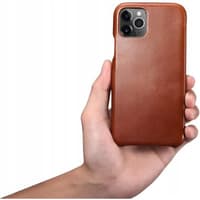 iPhone 11 Pro - iCarer Luxury Series Echtleder Flip Case, Braun (RIX1107-BN) – Bild 6