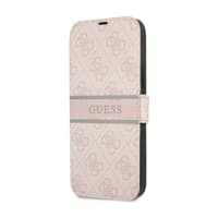 iPhone 13 Pro - Guess Book Case Stripe Pink GUBKP13L4GDPI – Bild 1