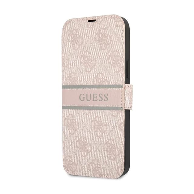 iPhone 13 Pro - Guess Book Case Stripe Pink GUBKP13L4GDPI