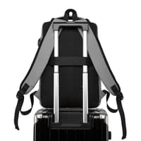 Okade S9903 - Laptop backpack 13-15.6" with USB & trolley strap, water-repellent, black – Bild 9