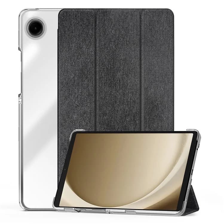 Samsung Galaxy Tab A9 8.7" - Dux Ducis Unid Series, aufstellbares Flip-Etui, Schwarz