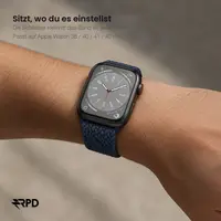 RPD Vela Bracelet Sport Nylon Tressé Parachute pour Apple Watch 38/40/41/42mm - Minuit – Bild 4