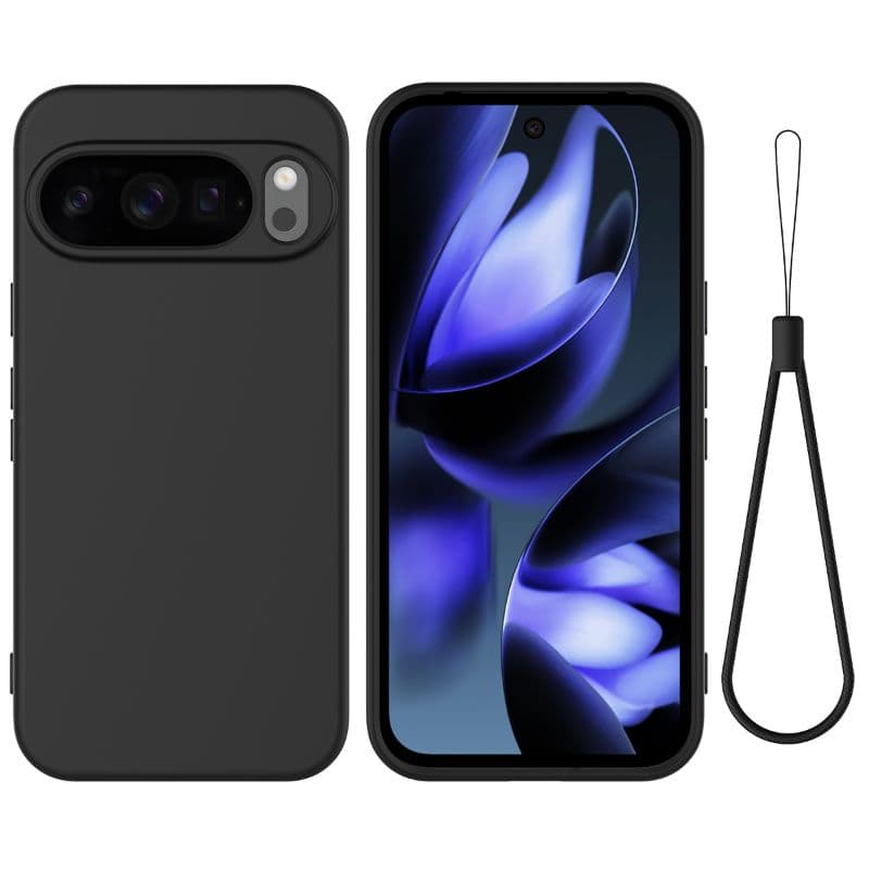 Google Pixel 10 Pro XL - Silikon Schutzhülle, schwarz