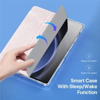 Samsung Galaxy Tab S9 FE Plus / S9 Plus / S10 Plus - Dux Ducis Unid Series, aufstellbares Flip-Etui, Pink – Bild 6