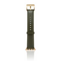 Apple Watch - Leather strap (38/40/41mm) - Brown with gold buckle – Bild 2