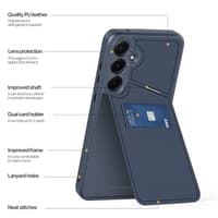 Dux Ducis - A35 5G/4G - Rafi II Hülle mit Kickstand & Kartenfächern, Blau – Bild 6