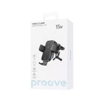 Wireless Charging Car Holder Proove Triple Clamp Pro 15W, Grey – Bild 5