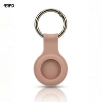Portachiavi AirTag - Custodia in silicone RPD con anello in metallo, rosa sabbia – Bild 1