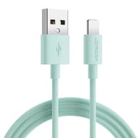S-1030M13 - JoyRoom Colorful USB-A to Lightning Fast charging Cable Green 1m – Bild 1