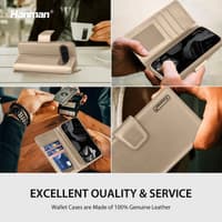 Google Pixel 10 / 10 Pro - Hanman Mill Flip Case mit 3 Kartenfächern, gold – Bild 6