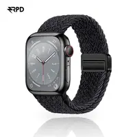 RPD Magnos Cinturino Magnetico Nylon per Apple Watch 44/45/46/49mm - Nero Metallico – Bild 1