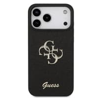 iPhone 17 Pro Max - Guess Metal Logo Glitter Case, noir GUHCP17XHG4SGK – Bild 3