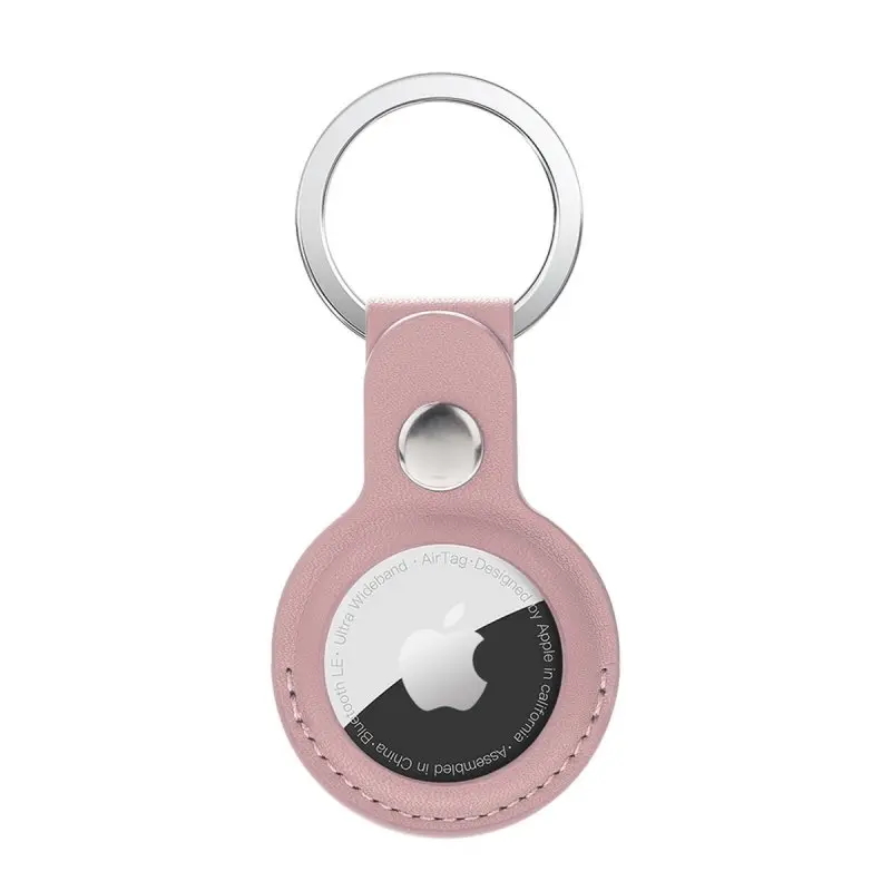 AirTag Keychain - RPD Faux Leather Case, Pink