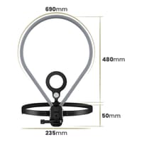 Hoco - K31 neck mount with MagSafe for portrait/landscape format, black – Bild 4