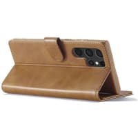 Samsung Galaxy S26 Ultra - LC.IMEEKE Wallet case with 3 card slots & magnetic closure, light brown – Bild 4