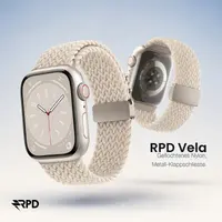 RPD Vela Sport Strap Nylon Braided Parachute for Apple Watch 38/40/41/42mm - Starlight – Bild 5