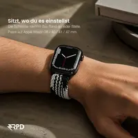 RPD Magnos Magnetic Strap Nylon Braided for Apple Watch 38/40/41/42mm - Z-Pattern Black/White – Bild 4