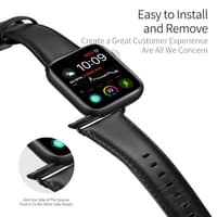 Apple Watch - Cinturino DUX Business (42mm/44mm/45mm/46mm(10.Gen)/49mm), nero – Bild 6