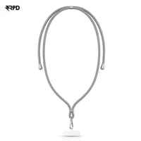 RPD Handykette Universal Nylon Necklace - Robuste Einlegekarte - für alle Smartphones, Hellgrau – Bild 1