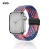 RPD Magnos Magnet Armband Nylon Geflochten für Apple Watch 38/40/41/42mm - Z-Muster Blau/Rosa
