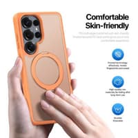 Samsung Galaxy S26 Ultra - Dux Ducis Yind Series with Magsafe and stand function in orange – Bild 4