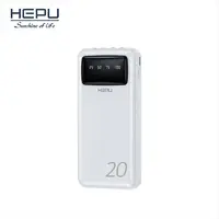 HEPU Powerbank 20000mAh - inkl. Typ-C/Lightning/Micro-USB-Kabel in Schwarz – Bild 1