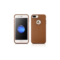 iPhone 7/8 plus iCarer Woven Pattern Real Leather Phone back case-Ring brown – Bild 1