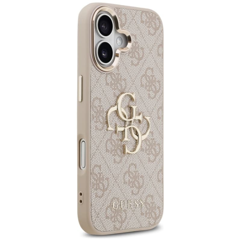 iPhone 17 - Guess Metal Logo Gold Case, Pink GUHCP17S4GMGCPI – 4