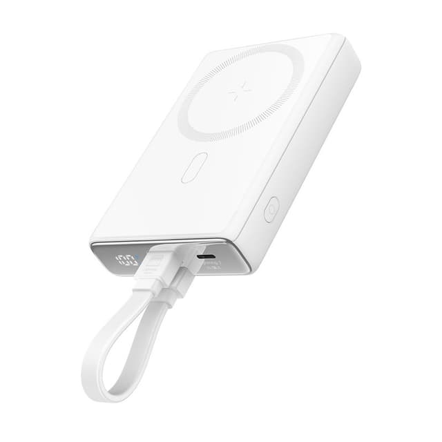 Joyroom JR-PBM01 - 20W Magnetic Wireless Powerbank with integrated cable & kickstand, 10.000mAh, white