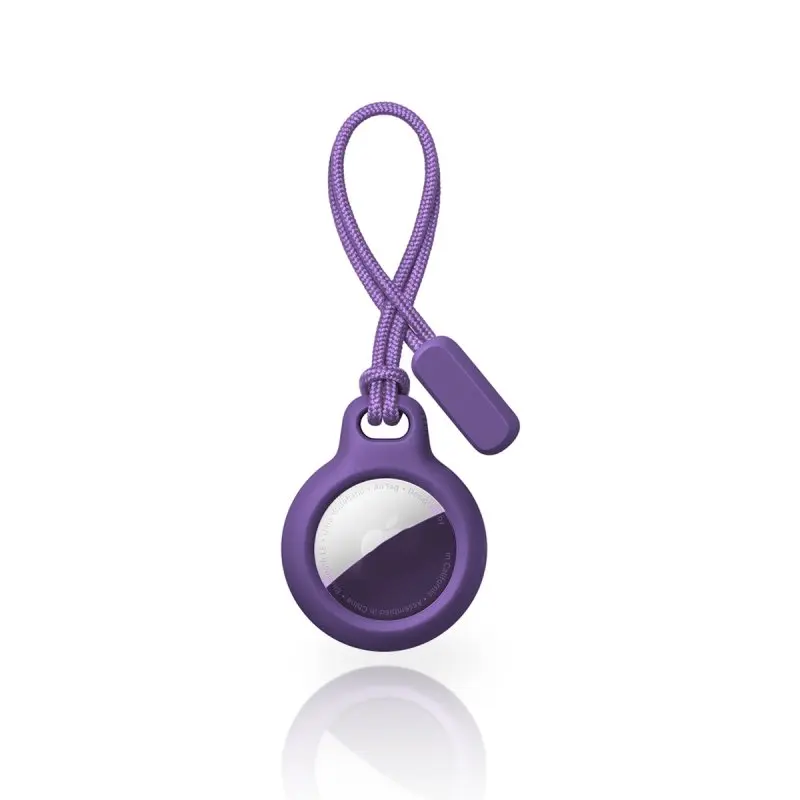 AirTag Keychain - RPD Hard Case with Lanyard, Purple