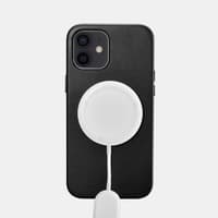 iPhone 12 mini - iCarer - Leather Backcase with Logo, Black (WMI1215-BK) – Bild 5