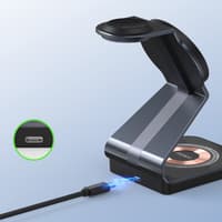 DUZZONA - W21 Qi2 Chargeur magnétique sans fil 3 en 1, noir – Bild 5