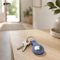 Étui de protection AirTag - RPD Housse en silicone souple avec anneau porte-clés, Lilas – Bild 5
