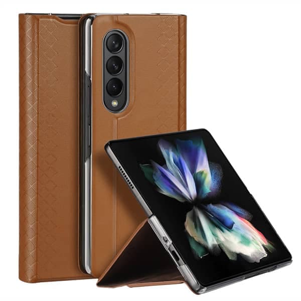 Samsung Galaxy Z Fold 3 5G - Dux Ducis Bril Series braun