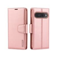 Google Pixel 10 Pro XL - Hanman Mill Flip Case mit 3 Kartenfächern, roségold – Bild 1