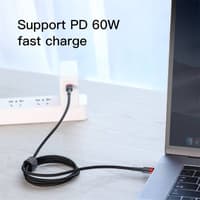 Baseus - Cafule - Type-C PD2.0 60W fast charging cable, 2m, red + black (CATKLF-H91) – Bild 2